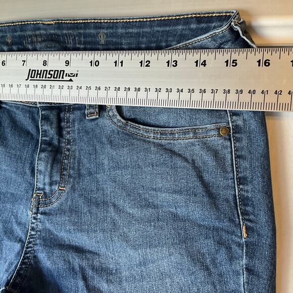 Jennifer Lopez Women Slim Jeans size 8 Blue Mid Rise Stretch - Picture 2 of 11